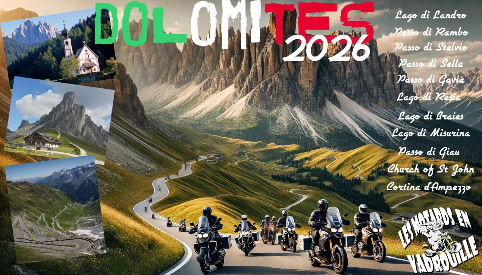 14 au 20 juin – Dolomites 2026 (réservé aux adhérents)
